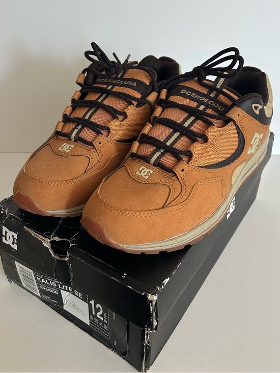 DC Other - DC Men's Kalis Lite SE Tan and Black Skate Sneakers